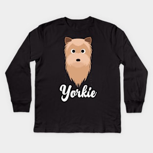 Yorkshire Terrier Yorkie Kids Long Sleeve T-Shirt